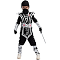 Miniatyrbilde 5 av 6: 1 stk Ghost Creations barnekostyme, ninja, gutter, ninja kung fu-kostyme, halloween-antrekk M