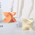 Miniatyrbillede 5 af 5: 1 stk Twist Fan-Formet Lysforme Magic Cube Harpiksstøbe Silikonform til Aromaterapi Lys Voks Polymer Lær DI
