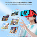 Miniatyrbild 2 av 6: Switch 3D VR-glasögon för Nintendo Switch/Switch OLED, med justerbar HD-lins Orange and Blue