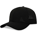 Miniatyrbillede 2 af 6: 1-pakke, 5-panel buet skygge vandtæt performance snap cap black