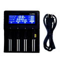 Miniatyrbillede 1 af 3: LII-PD4 LCD Batterilader 4 Slot Smart Batteri Back 110-240V