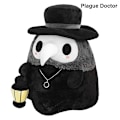 Miniatyrbilde 4 av 4: 2 stk Fluffy Plague Doctor med Glow In Dark Lantern Plysj Til