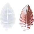Miniatyrbillede 1 af 4: (Elmeblad) Harpiks Bakkeforme Boks Silikoneform Blad Harpiksforme Smykkebakkeform til Epoxy Harpiks Frugtplade Støbeform i Tropisk Blad DIY Salat P