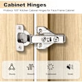 Miniatyrbillede 2 af 5: Fuldt Overlæg Bløde Lukning Clip-On Face Frame Monteringsskabshængsler, 1 Par