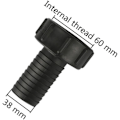 Pikkukuva 2 / 5: Säiliöletkuadapteri 60 mm karkea kierre tuonti 38 mm puutarhaletkuun - Venttiiliadapterin letkuliitintyökalut