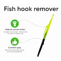 Miniatyrbilde 4 av 4: 16.8cm 3 stk. Fiskekrokfjerner - Fiskekrokekstraktor - Plastkrokfjernerverktøy for fiske med rustfri stålnål - Rask fjerning av fiskekrok