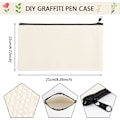Miniatyrbilde 4 av 5: DIY tomme stoffposer for reiser, toalettveske, malingsstoffpose, sminkepose, malingspose, 24pcs