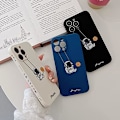 Pikkukuva 5 / 5: iPhone 16 Pro Max -puhelimen söpö suojakotelo, tyylikäs TPU-puskuri, jossa on hauska piirretty avaruuslentäjä, planeetta ja kuu -suunnittelu, iskunkestävä ja liukumaton
