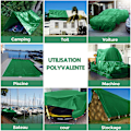 Miniatyrbillede 5 af 5: Ultra Resistent Tyk Presenning (2x2m) - Grøn, Beskyttelse, Beskyttelse
