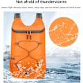 Miniatyrbild 4 av 6: (Orange) 16L Vandringsryggsäck Lättviktig Vikbar Reseryggsäck Vattentät Camping Utomhus Vikbar