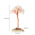 Miniatyrbilde 2 av 4: Feng Shui Dekorasjon Edelsten Livets Tre Rose Gull Wire Wrap