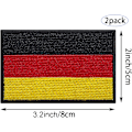 Miniatyrbillede 2 af 5: 2 stk. tyske flag-patches - broderede patches - tyske flag -