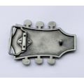 Miniatyrbild 2 av 2: Bältespänne Elgitarr Svart Rocker Pin Metall Biker Bälte