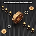 Miniatyrbilde 4 av 5: Metallisk Fidget Spinner Leke, Kule Alloy Håndfinger Spinner Terning Leke, Stressavlastende Sensorisk Spinning Anti Angst Skrivebord EDC