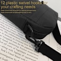 Miniatyrbild 4 av 5: 12 st Plast Swivel Snap Hook Clips för Väska, 1 tum Rotationsklämma Väska Remm Hårdvara för Väska Tillverkning Nylon Webbing Hoo