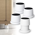 Miniatyrbillede 1 af 4: (Hvid - 4 stk.) Justerbare møbel- og sengeben, 4-6,3 cm sengeben hvide, slidstærk plastik og skridsikre sofafødder 2