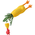 Miniatyrbillede 1 af 4: Silikone Krydderibeholder Krydderi Infuser Skrigende Kylling Krydderikasse Krydderipose Krydderipose Køkken Suppe Værktøj Gadgets Krydderifilter