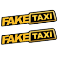 Pikkukuva 1 / 4: 2 kpl Fake Taxi -auton tarra -tarra - itseliimautuva vinyyli