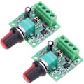 Miniatyrbillede 1 af 5: 2 stk. 1,8v 3v 5v 6v 7,2v 12v 2A 30W Lavspændings DC-motorhastighedsregulator PWM 1803BK 1803B Justerbar kontrolkontakt