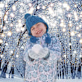 Pikkukuva 2 / 4: 7x5ft Talvifiilis Tausta Ihmemaa Lumihiutale Valokuvaustaustaksi Bokeh Kimaltava Valkoinen Lumi Metsä Joulujuhla