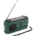 Miniatyrbilde 1 av 5: stk. Bærbar solcelle radio, AM, FM, SW multifunksjonsradio, solcelledrevet LED-lommelykt med dynamo håndsveiv, nødtelefonlader, for fotturer og camping