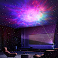 Miniatyrbilde 2 av 4: Astronaut Galaxy Projektor LED Stjernehimmel Projektor Sittende/Stående, Fjernkontroll & Timer, Nattlys, Romdekorasjon Galaxy Takprojektor fo