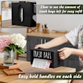 Miniatyrbilde 3 av 4: Søppelposeholder, Søppelposeorganisator Veggmontert, Tre Søppelpose Rullholder for Plastposer Benkeplate, Hjemmedekor