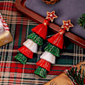 Miniatyrbilde 4 av 4: Thanksgiving- og juleøredobber for kvinner - Høstlønn Thanksgiving-kvastøredobber - Juletrøredobber for