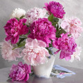 Pikkukuva 1 / 5: 30 × 40 Vaaleanpunainen purppura Hydrangea macrophylla timanttimaalaus (30