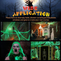 Miniatyrbillede 4 af 5: (200g, 30 edderkopper) Halloween edderkoppespind dekoration, glød edderkoppespind, falske edderkopper, Halloween edderkopper