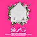 Miniatyrbilde 4 av 5: 100 hvite konvolutter DL 110x220mm 120g spiss klaff elegante konvolutter forretningskonvolutter for forretningsbrev bapt
