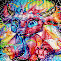 Pikkukuva 3 / 5: 30x40 CM Lohikäärme Timanttimaalaus Strass Complet, Broderie Diama