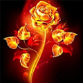 Pikkukuva 1 / 5: Flame Rose DIY 5D timanttimaalaussetti