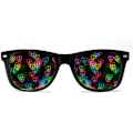 Miniatyrbillede 2 af 5: Ultimate Diffraction Briller - 3D Regnbue Hjerte Effekt - Perfekt Til EDM, Koncert Og Rave Tilbehør
