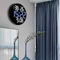 Miniatyrbild 3 av 4: Väggklockor, Radiostyrd Klocka, Digital Klocka, Badrumsklocka, LED Elektronisk Klocka Fjärrkontroll Väggklocka för H