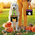 Miniatyrbillede 3 af 5: （25,20,5 cm）Sæt med 4 Halloween-godteposer i non-woven-stof