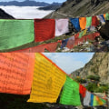Miniatyrbillede 3 af 5: 2 stk. 7M buddhistiske bønneflagstrenge tibetanske buddhistiske vimpler (