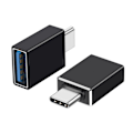Pikkukuva 1 / 5: Musta USB C - USB 3.1 OTG -sovitin (3 kpl), USB Type C -uros