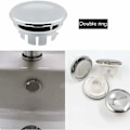 Miniatyrbilde 5 av 5: Overløpsdeksel for vask - Erstatningsring for overløp - Stopper for badekar