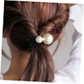 Miniatyrbillede 2 af 5: 3 stk. Pige Perle Scrunchies, Hårringe, Pandebånd, Hårelastikker, Elastiske Hårelastikker og Hestehaleholdere med Elasticitet B