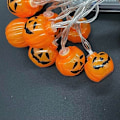 Miniatyrbillede 3 af 5: 20 små LED-græskarlys, 3m vandtætte orange med 8 tilstande, batteridrevne LED-lys til indendørs