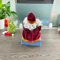 Miniatyrbillede 4 af 5: Juleplys Dekorationsdukker Siddende Hylde Julemand Figur Julefest Fleksible Pynt Fyldte Dekoration til H