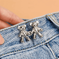 Miniatyrbillede 3 af 5: 6 stk. Søde Bjørn Taljeknapper uden Syning, Let Justerbar Taljeknap til Bukser, Nederdele, Jeans, Hurtigt og Simpelt Taljebåndsjusteringsværktøj