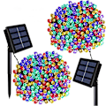Miniatyrbilde 3 av 5: LED solcellelyssnor (fargeløs)
