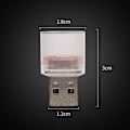 Miniatyrbillede 4 af 4: stk. Bil LED Atmosfære Lys, 5V/1A 1.5W USB Plug-in Lys Bil Dekoration Mini Indendørs og Udendørs Atmosfære Belysning til Soveværelse, Bil, Kontor, Blå