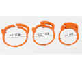 Pikkukuva 5 / 5: (satunnainen numero, punainen) 100 kpl Kana jalka Tabs Kana Acce