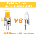 Pikkukuva 2 / 5: G4 LED-lamppu, 4W LED G4 50W vastaava halogeenilamppu, AC/DC 12V G4