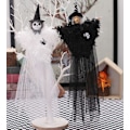 Miniatyrbilde 1 av 5: Halloween-dekorasjoner til uteområder, Hvit spøkelses-trollmann for forgården