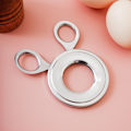 Miniatyrbild 4 av 5: 1 st silver rostfritt stål äggdelare, äggdelare för kokta ägg, kokt äggdelare perfekt för en