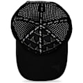 Miniatyrbillede 3 af 6: 1-pakke, 5-panel buet skygge vandtæt performance snap cap black